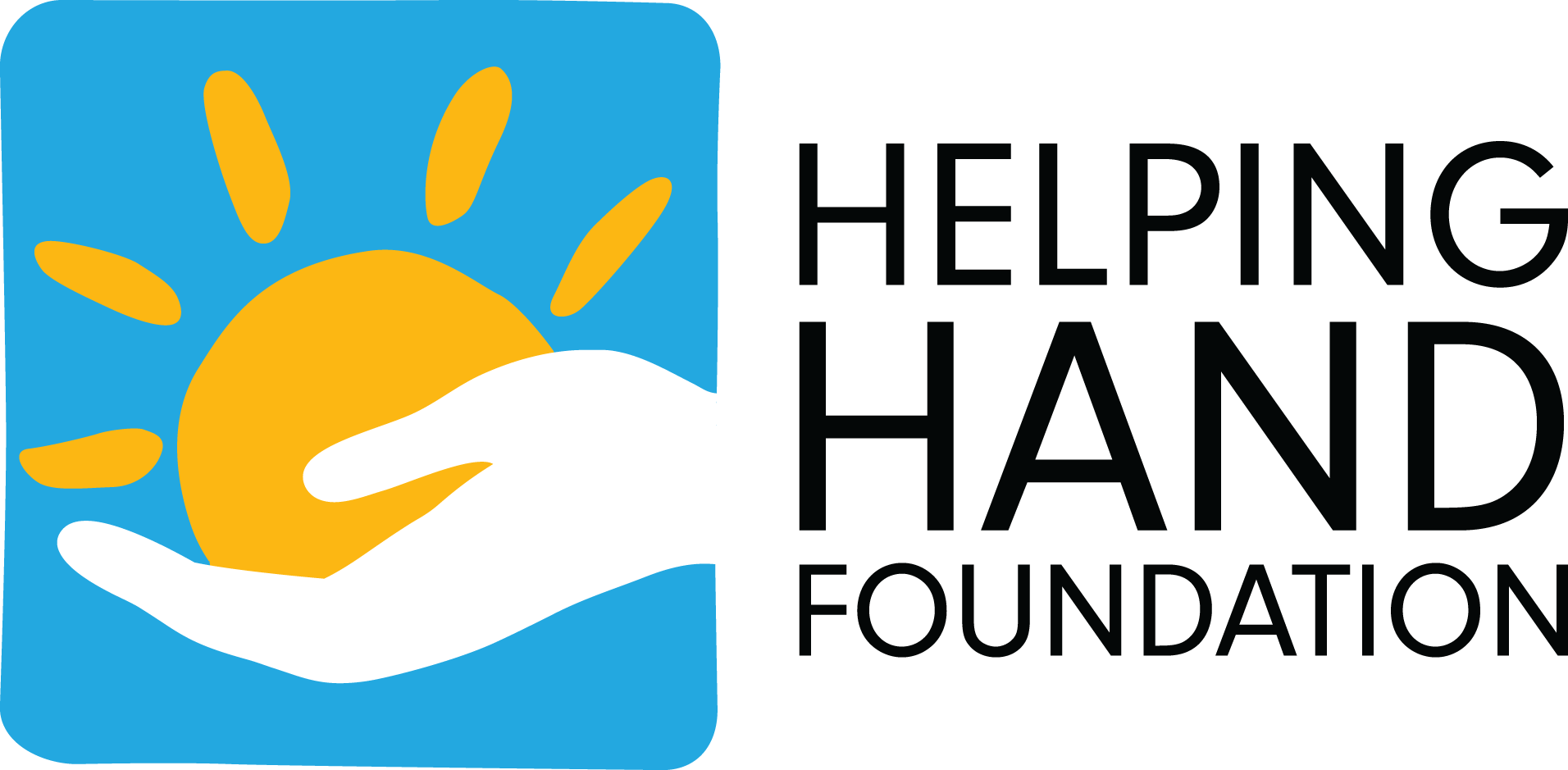 Helping hand foundation. Image: Hands holding a sun